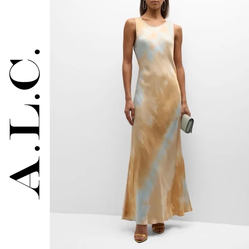 🧡 A.L.C. Amana Tie-Dye Maxi Slipdress